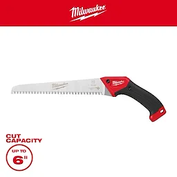 10” Fixed Pruning Saw – Straight Blade with a curved handle and cut capacity text reading up to 6 inches.