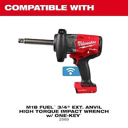 M18 FUEL 3/4" Ext. Anvil High Torque Impact Wrench w/ ONE-KEY Protective Boot centered on a plain background.