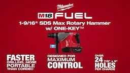 Milwaukee® M18 FUEL™ 1-9/16" SDS Max Rotary Hammer w ONE-KEY™