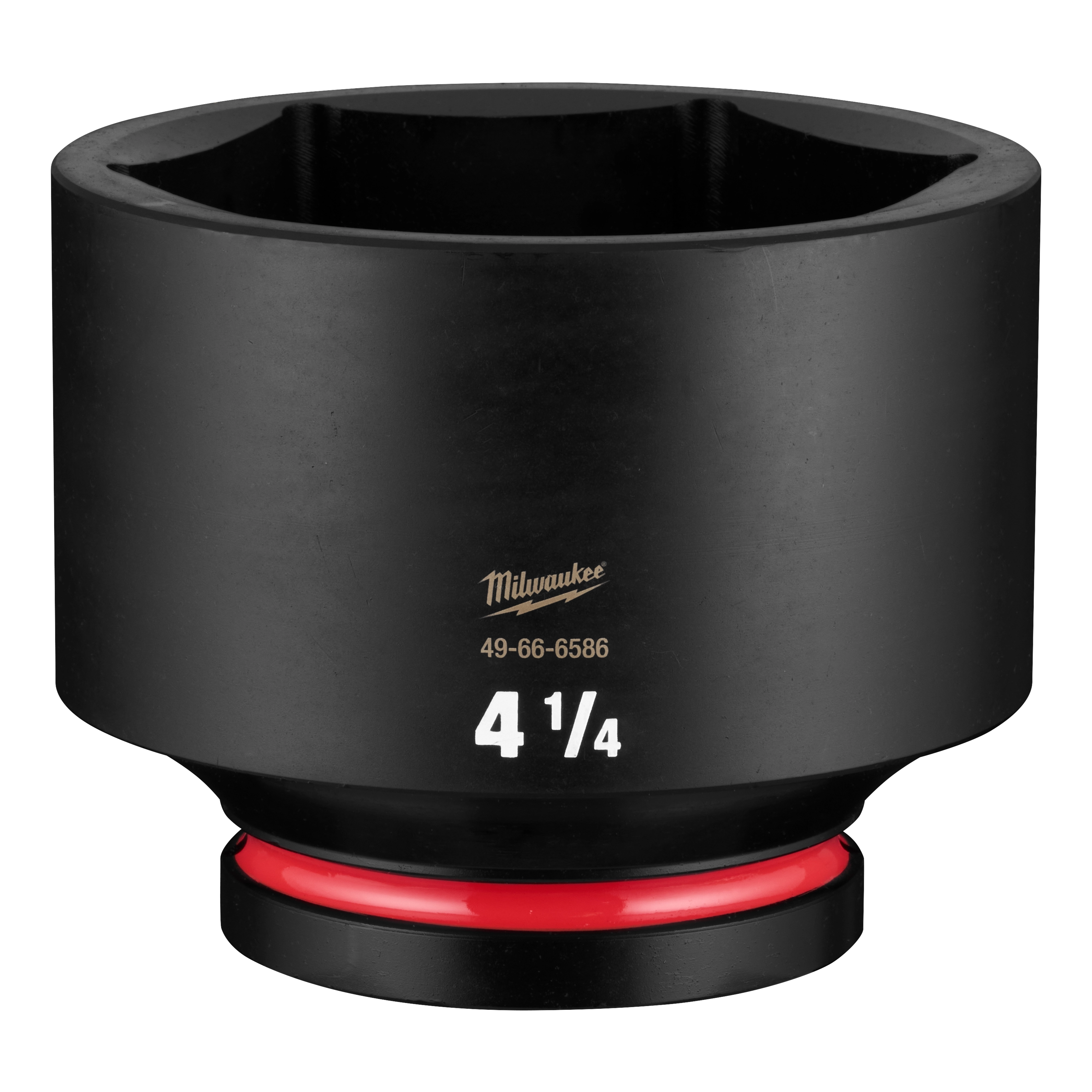 SHOCKWAVE Impact Duty 1" Drive 4-1/4" Standard 6 Point Socket standing upright on a plain background.