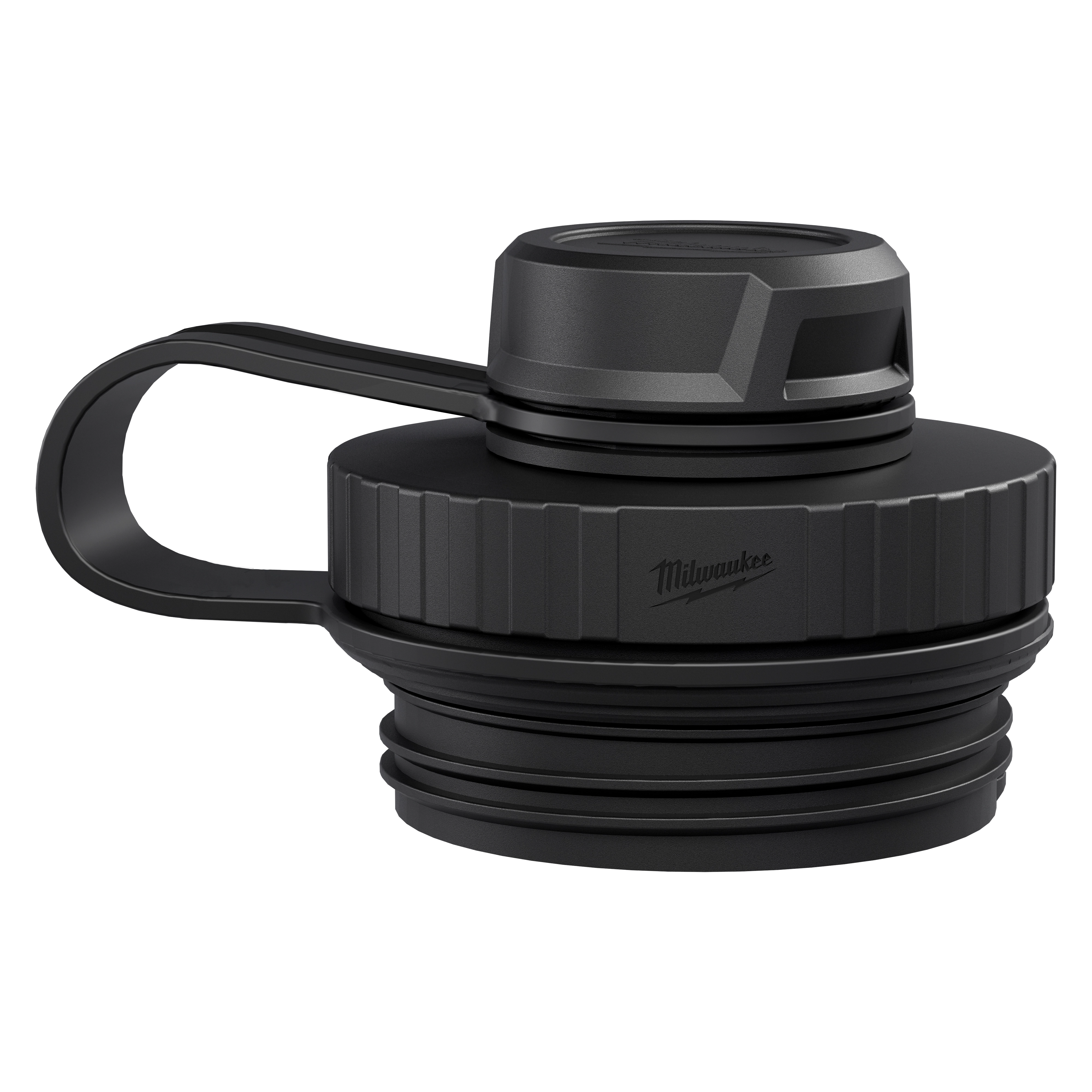Tether Lid for PACKOUT Insulated Bottles shown in close-up with a textured cap and attached carrying loop.