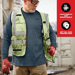 Hybrid Work Tee - Long Sleeve - Blue Feature Shot