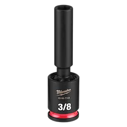 SHOCKWAVE Impact Duty 3/8" Drive 3/8" Deep Swivel Socket standing upright on a plain background.