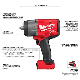 M18 FUEL 1/2" High Torque Impact Wrench w/ Friction Ring Walkaround
