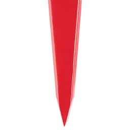 The image shows a red, pointed, 5lb Splitting Wedge used for splitting wood.