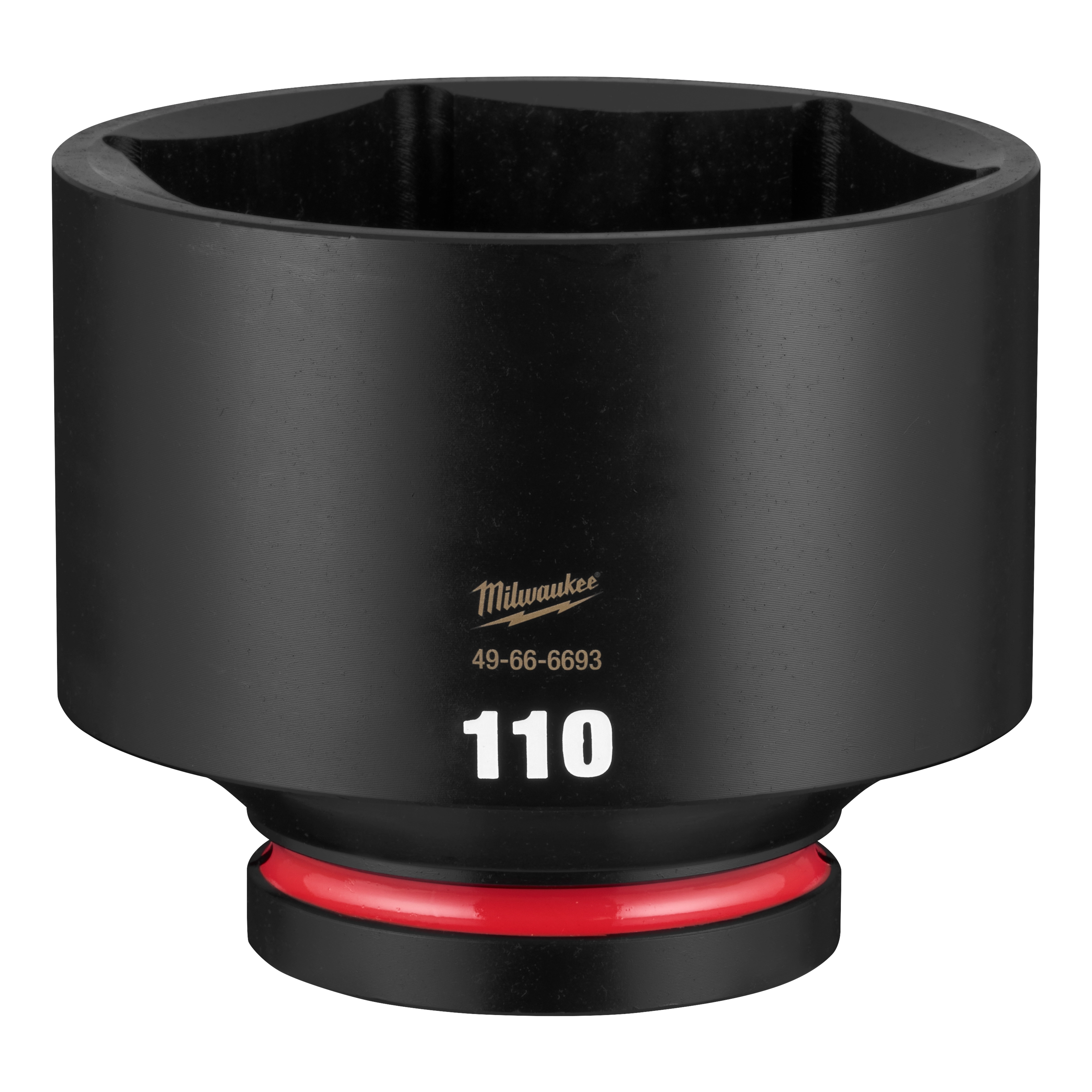 SHOCKWAVE Impact Duty 1" Drive 110mm Standard 6 Point Socket standing upright on a plain background.
