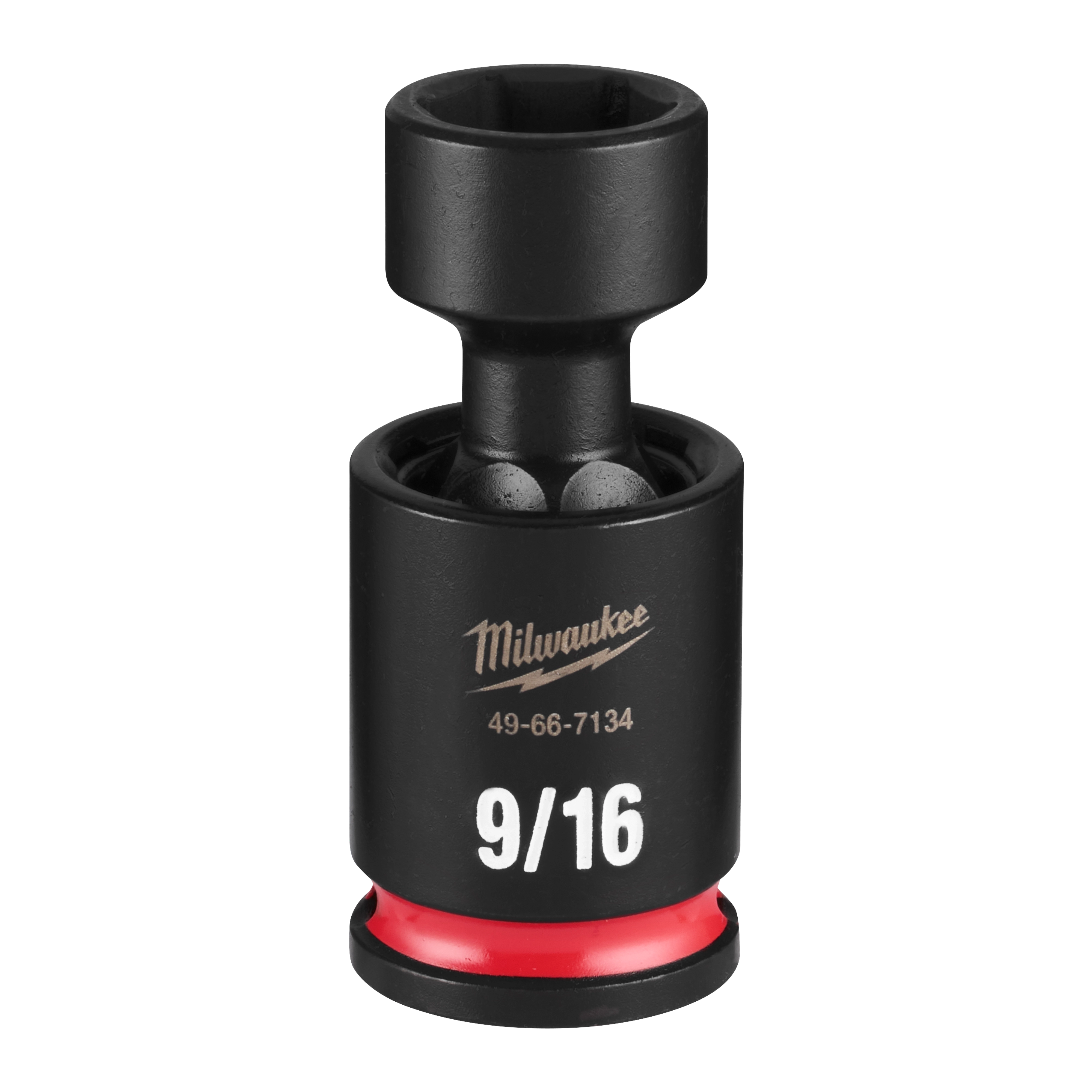 SHOCKWAVE Impact Duty 3/8" Drive 9/16" Standard Swivel Socket standing upright on a plain background.