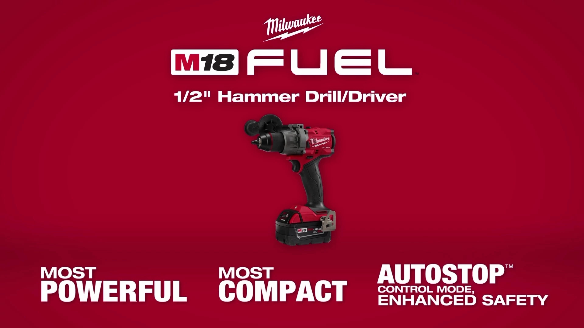 Milwaukee® M18 FUEL™ 1/2" Hammer Drill/Driver (Gen 4)