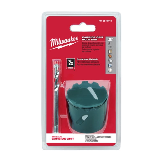 Milwaukee 49-56-0456 2-1/2 Inch Carbide Grit Hole Saw With Bit