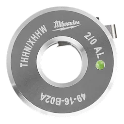 Milwaukee knockout punch for THHN, XHHW, 2/0 AL, model 49-16-8204, featuring a green indicator dot and a sleek metallic design.