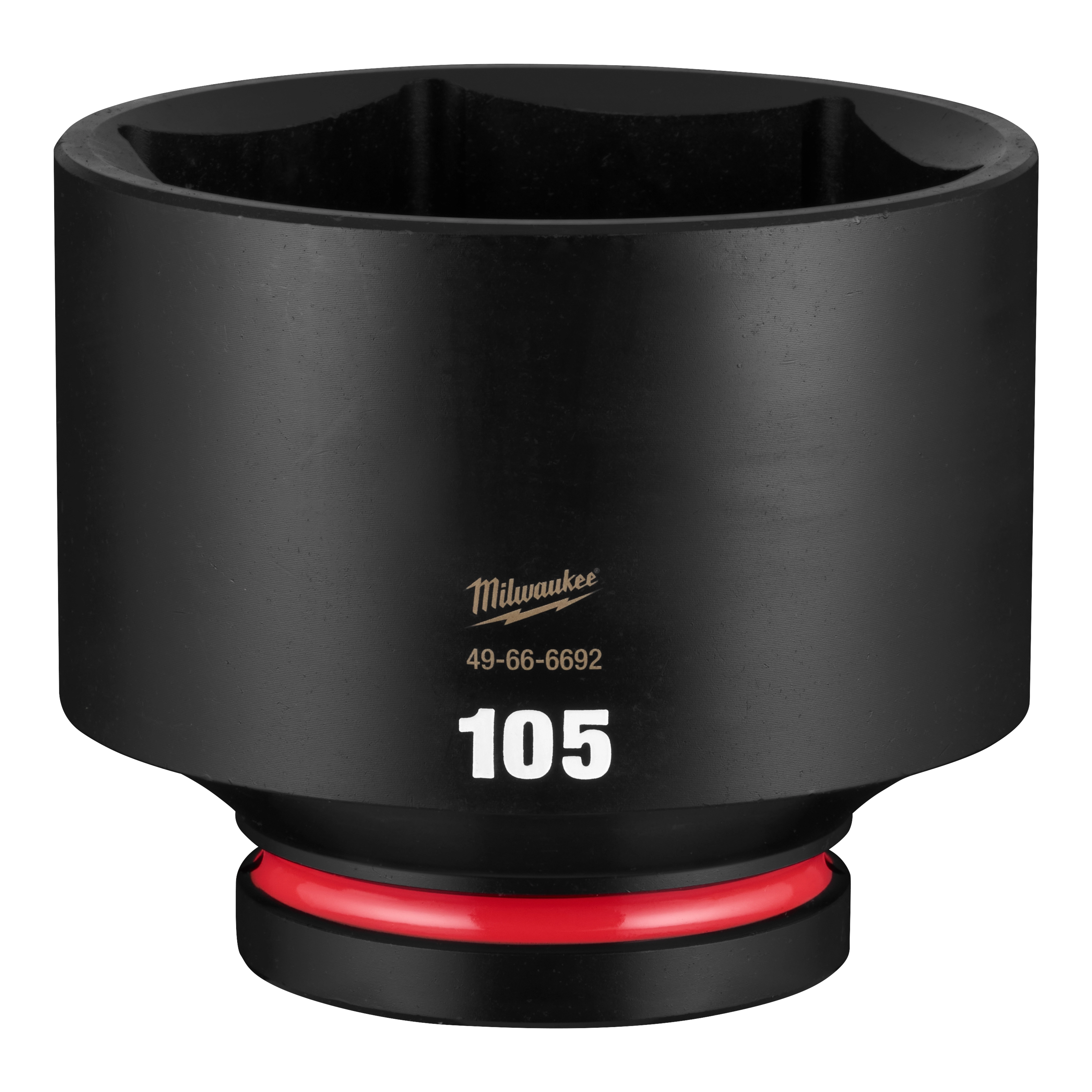 SHOCKWAVE Impact Duty 1" Drive 105mm Standard 6 Point Socket standing upright on a plain background.