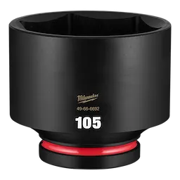 SHOCKWAVE Impact Duty 1" Drive 105mm Standard 6 Point Socket standing upright on a plain background.