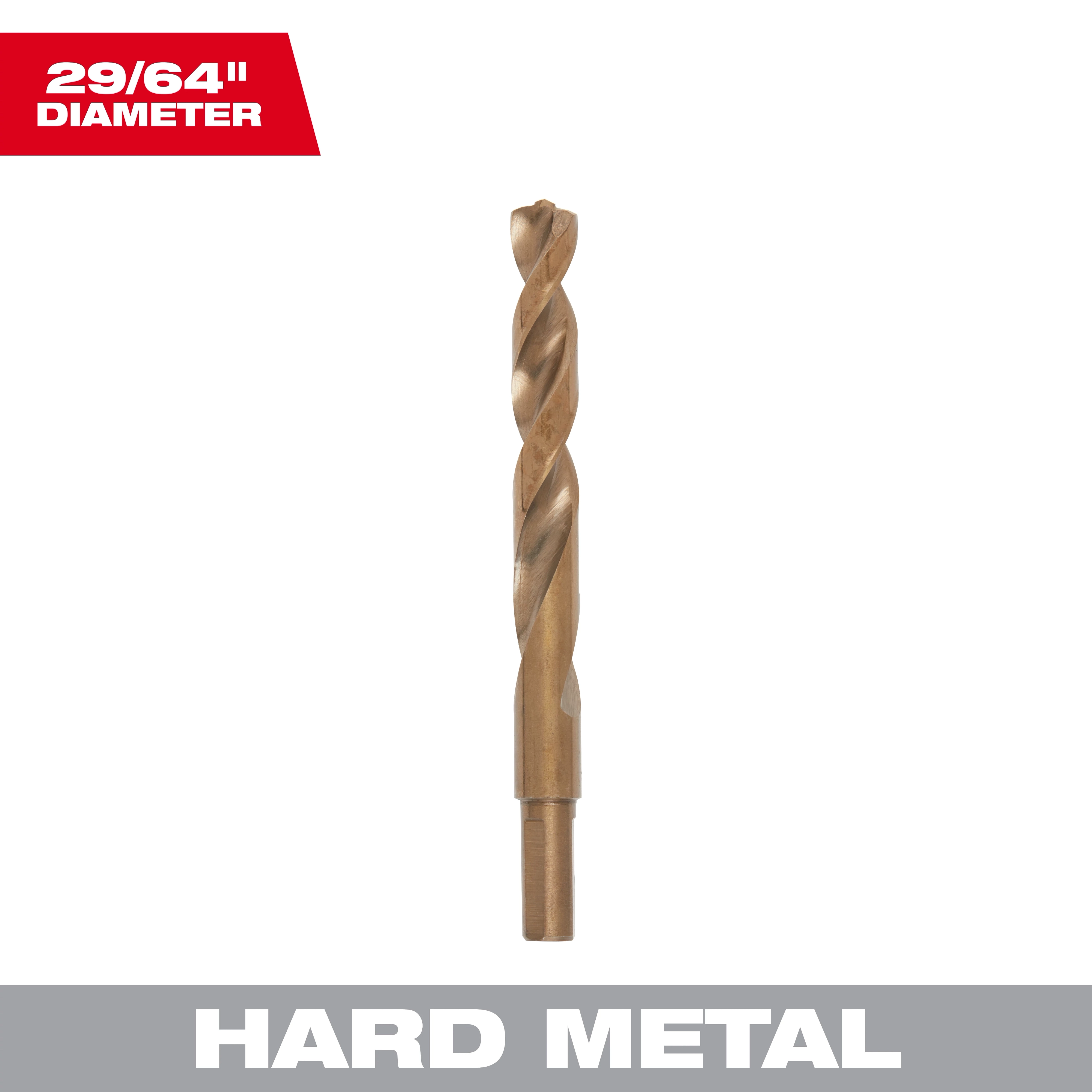 48-89-2326 Primary Image shows a 29/64" diameter hard metal drill bit, featuring a spiral design, on a white background.