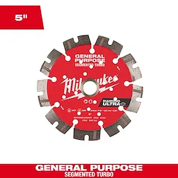 Milwaukee DIAMOND ULTRA™ Segmented Turbo General Purpose Diamond Blade