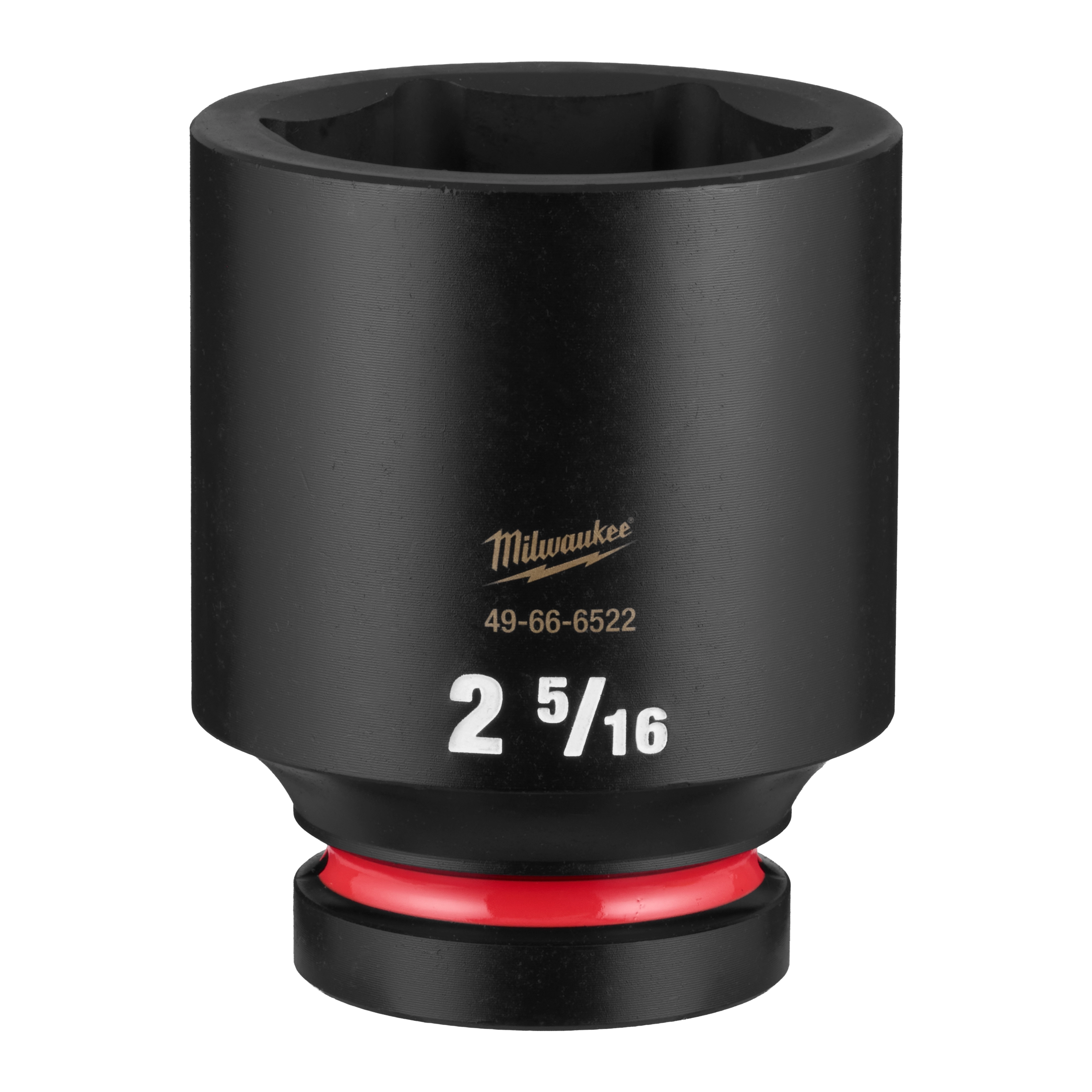 SHOCKWAVE Impact Duty 1" Drive 2-5/16" Deep 6 Point Socket standing upright on a plain background.