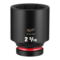 SHOCKWAVE Impact Duty 1" Drive 2-5/16" Deep 6 Point Socket standing upright on a plain background.