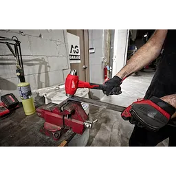 Worker using the 32oz Dead Blow Ball Peen Hammer