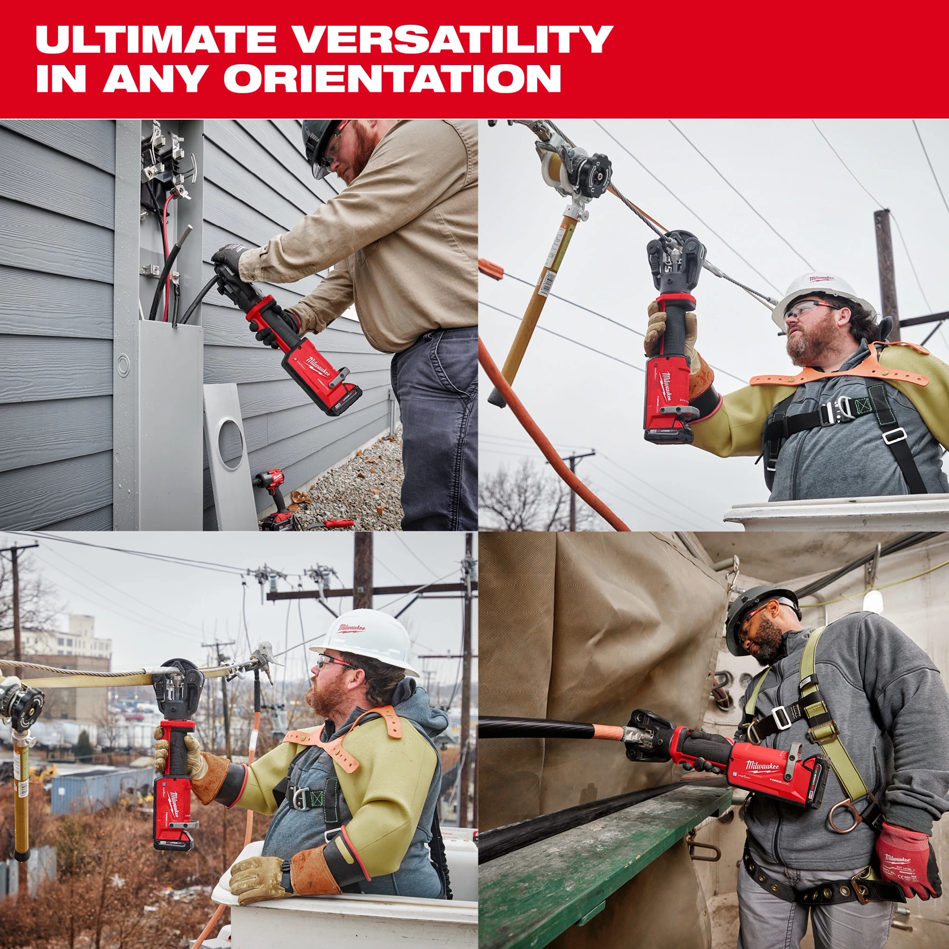 M18™ FORCE LOGIC™ 11T Dieless Latched Linear Utility Crimper