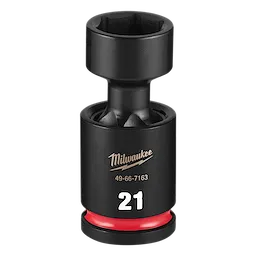 SHOCKWAVE Impact Duty 1/2" Drive 21MM Standard Swivel Socket standing upright with a visible 21 marking.