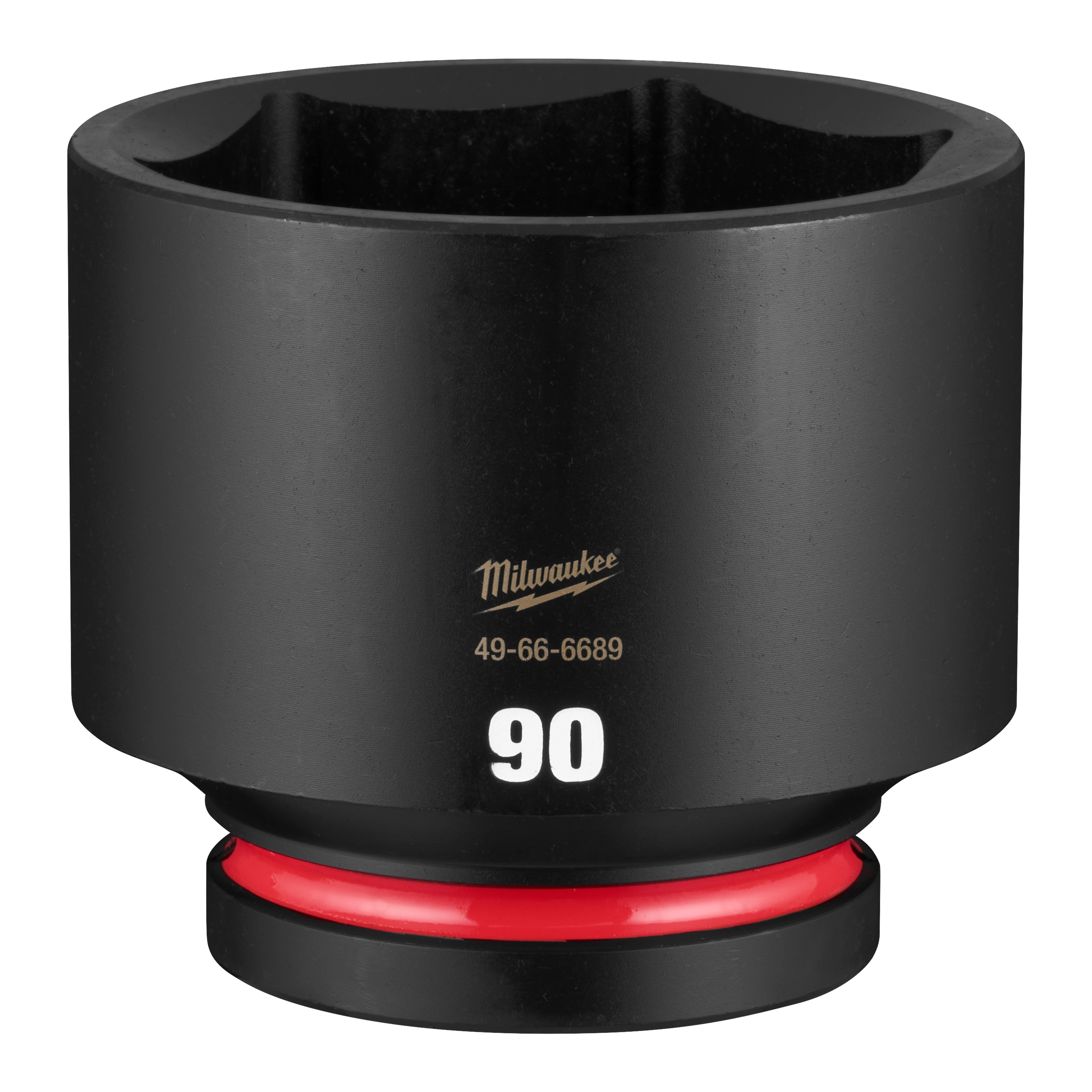 SHOCKWAVE Impact Duty 1" Drive 90mm Standard 6 Point Socket standing upright on a plain background.