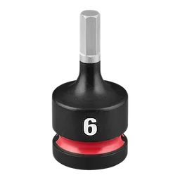 SHOCKWAVE Impact Duty 1/2" Drive 2" Hex 6mm Bit Socket standing upright on a plain background.