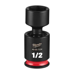 SHOCKWAVE Impact Duty 1/4" Drive 1/2" Standard Swivel Socket standing upright on a plain background.