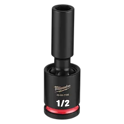 SHOCKWAVE Impact Duty 1/2" Drive 1/2" Deep Swivel Socket standing upright on a plain background.