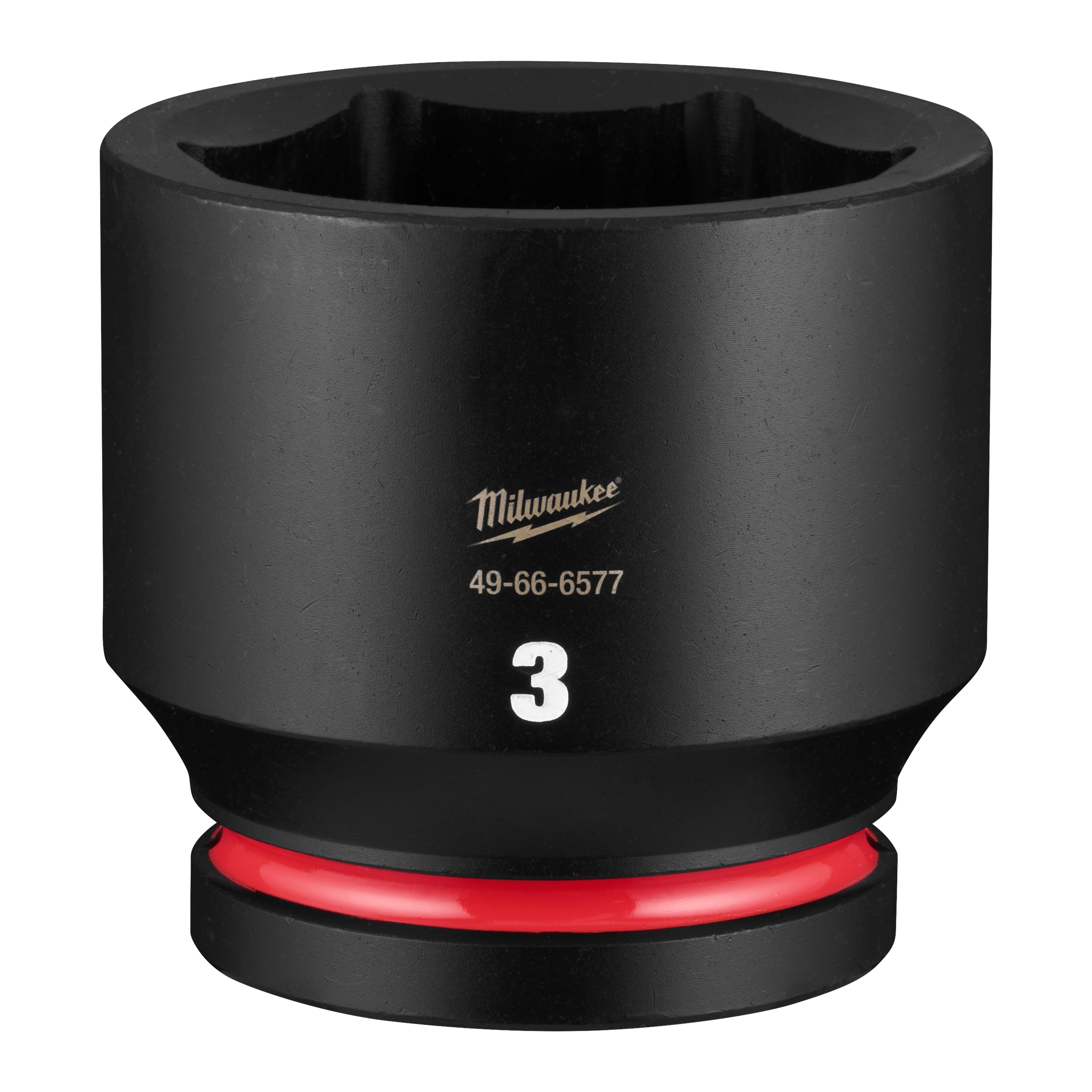 SHOCKWAVE Impact Duty 1" Drive 3" Standard 6 Point Socket standing upright on a plain background.
