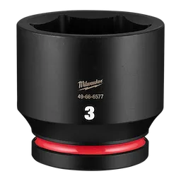 SHOCKWAVE Impact Duty 1" Drive 3" Standard 6 Point Socket standing upright on a plain background.