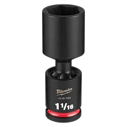 SHOCKWAVE Impact Duty 1/2" Drive 1-1/16" Deep Swivel Socket standing upright on a plain background.
