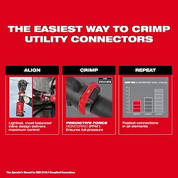 M18™ FORCE LOGIC™ 11T Dieless Latched Linear Utility Crimper