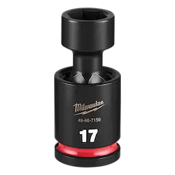SHOCKWAVE Impact Duty 1/2" Drive 17MM Standard Swivel Socket standing upright on a plain background.