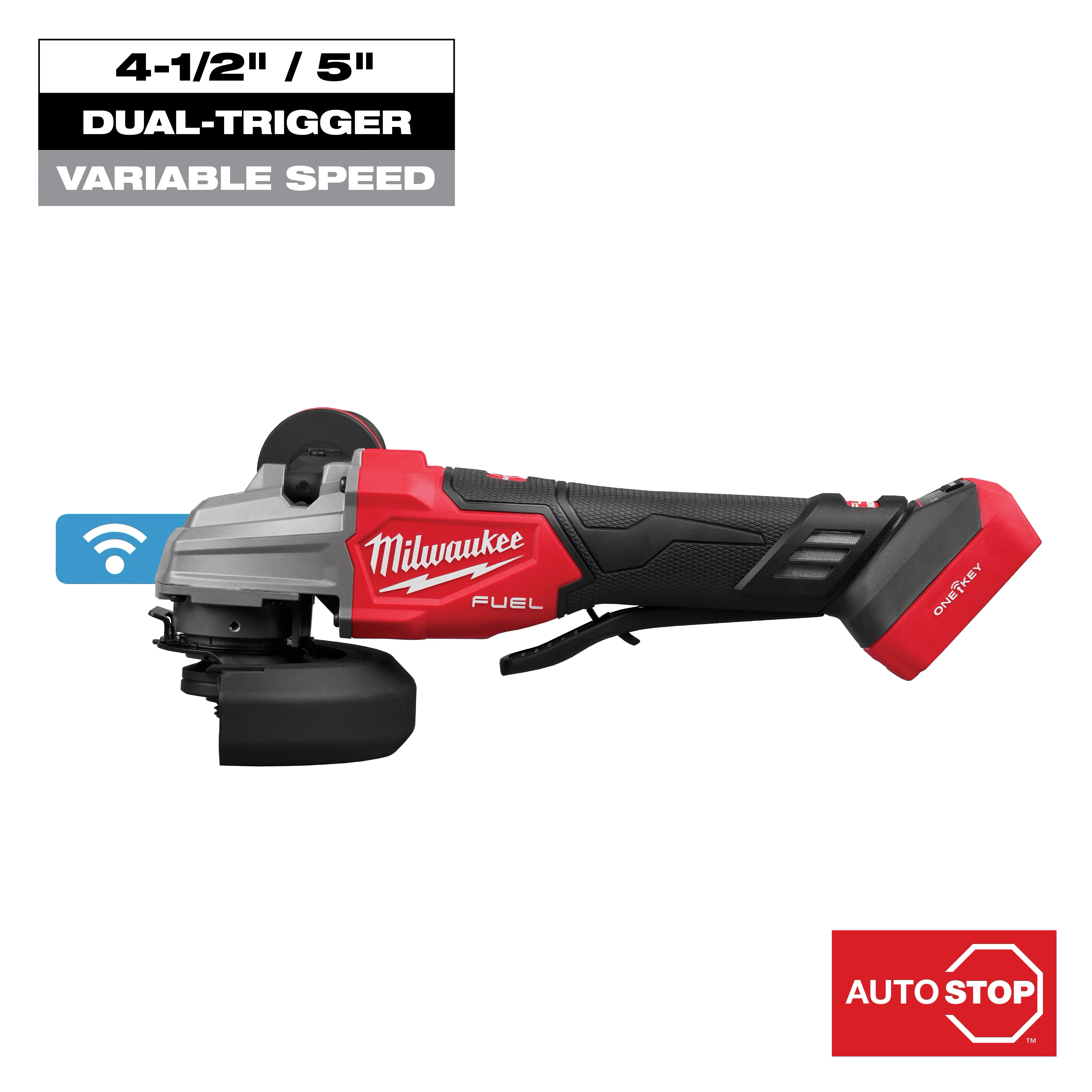 M18 FUEL 18V Lithium-Ion Brushless Cordless 4-1/2 in./5 in. Dual-Trigger Braking Grinder (Tool-Only)
