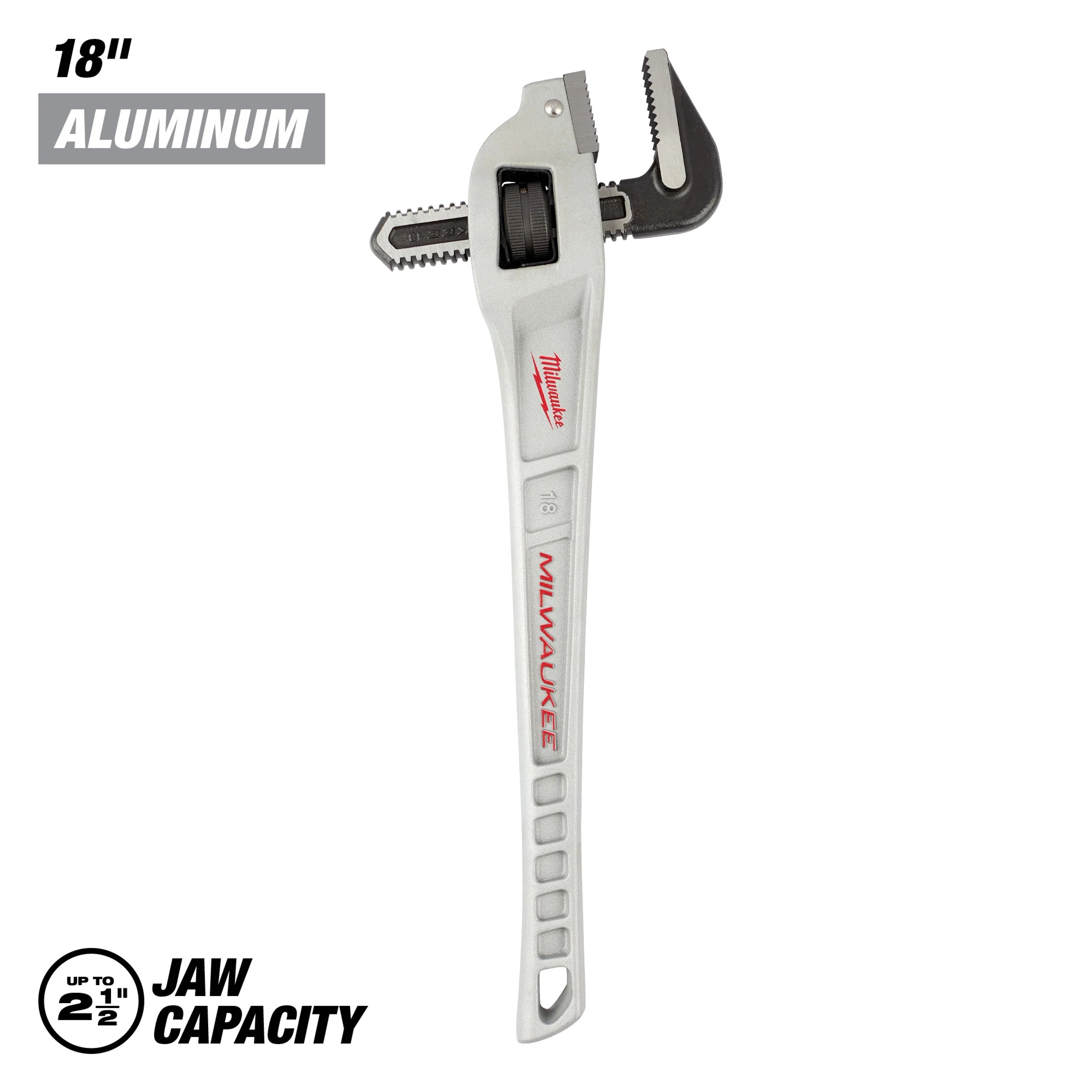 18 in. Aluminum Offset Pipe Wrench