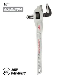 18 in. Aluminum Offset Pipe Wrench