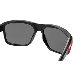 Polarized Full Frame Safety Glasses with Removable Side Shields feature blue mirrored dual coat lenses. The glasses have black full frames and additional side shields for extra protection.