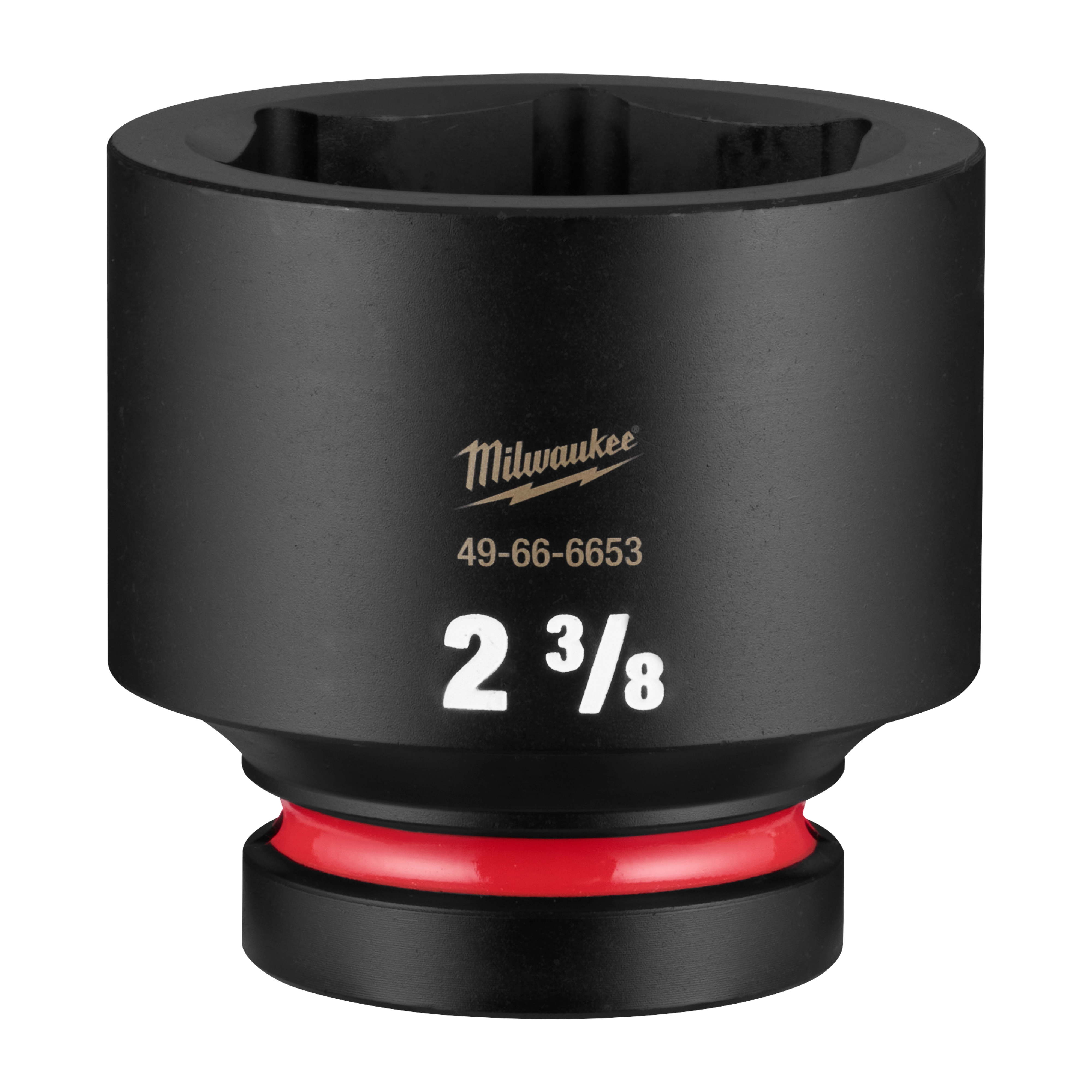 SHOCKWAVE Impact Duty 1" Drive 2-3/8" Standard 6 Point Socket standing upright with visible size marking.