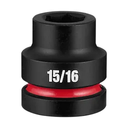 SHOCKWAVE Impact Duty 1" Drive 15/16" Standard 6 Point Socket with 15/16 marking and red ring.