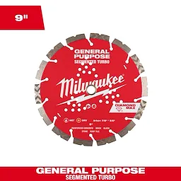 Milwaukee DIAMOND MAX™ Segmented Turbo General Purpose Diamond Blade