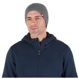 Image of a man wearing the Milwaukee Fleece-Lined Beanie in gray