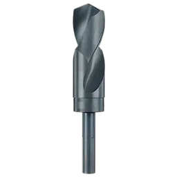 1-3/16" S&D Black Oxide Drill Bit with a black finish, designed for drilling through tough materials.