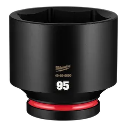 SHOCKWAVE Impact Duty 1" Drive 95mm Standard 6 Point Socket standing upright on a plain background.