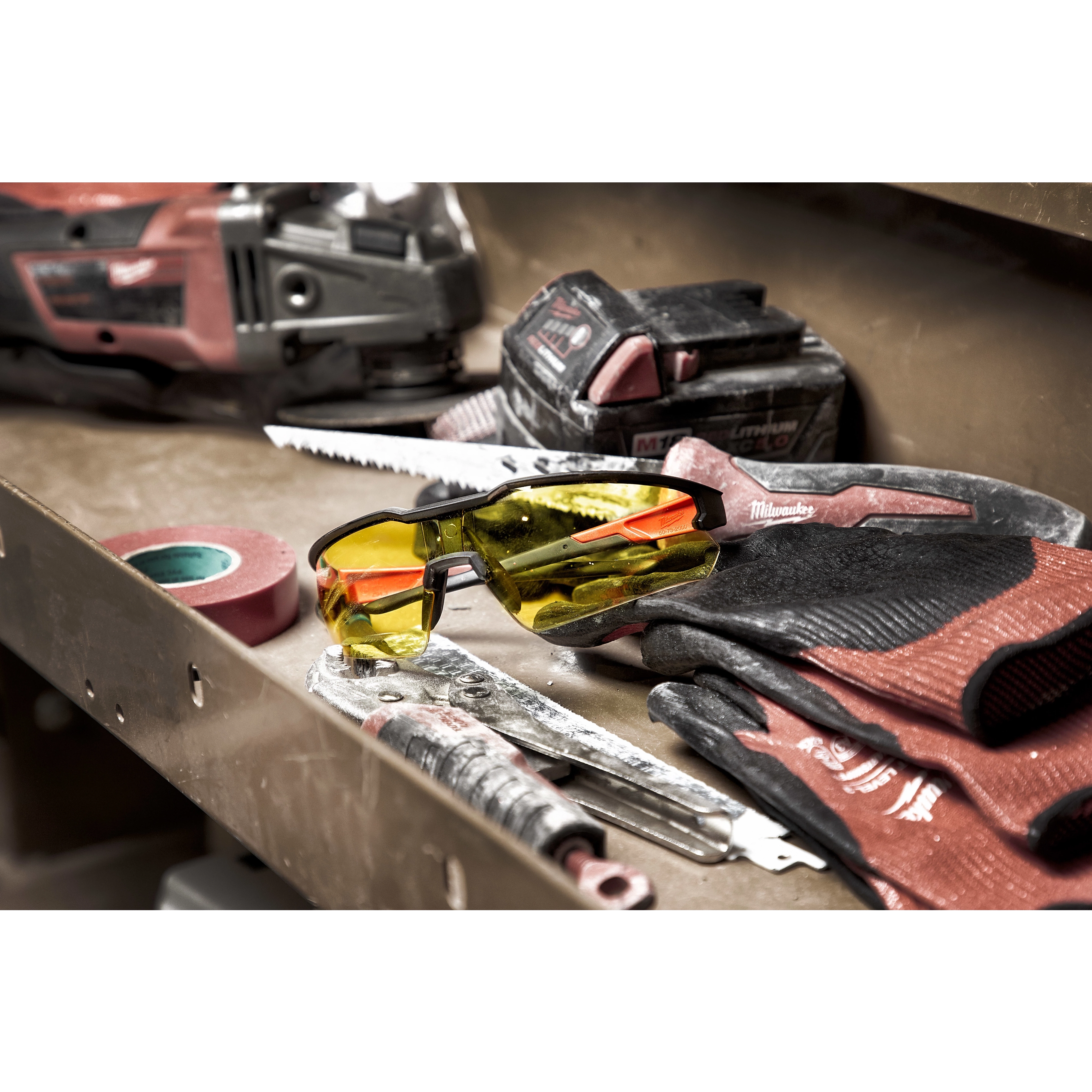 Safety Glasses - Yellow Anti-Scratch Lenses