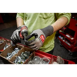 Worker wearing the Cut 4 High-Dexterity Gloves on the jobsite