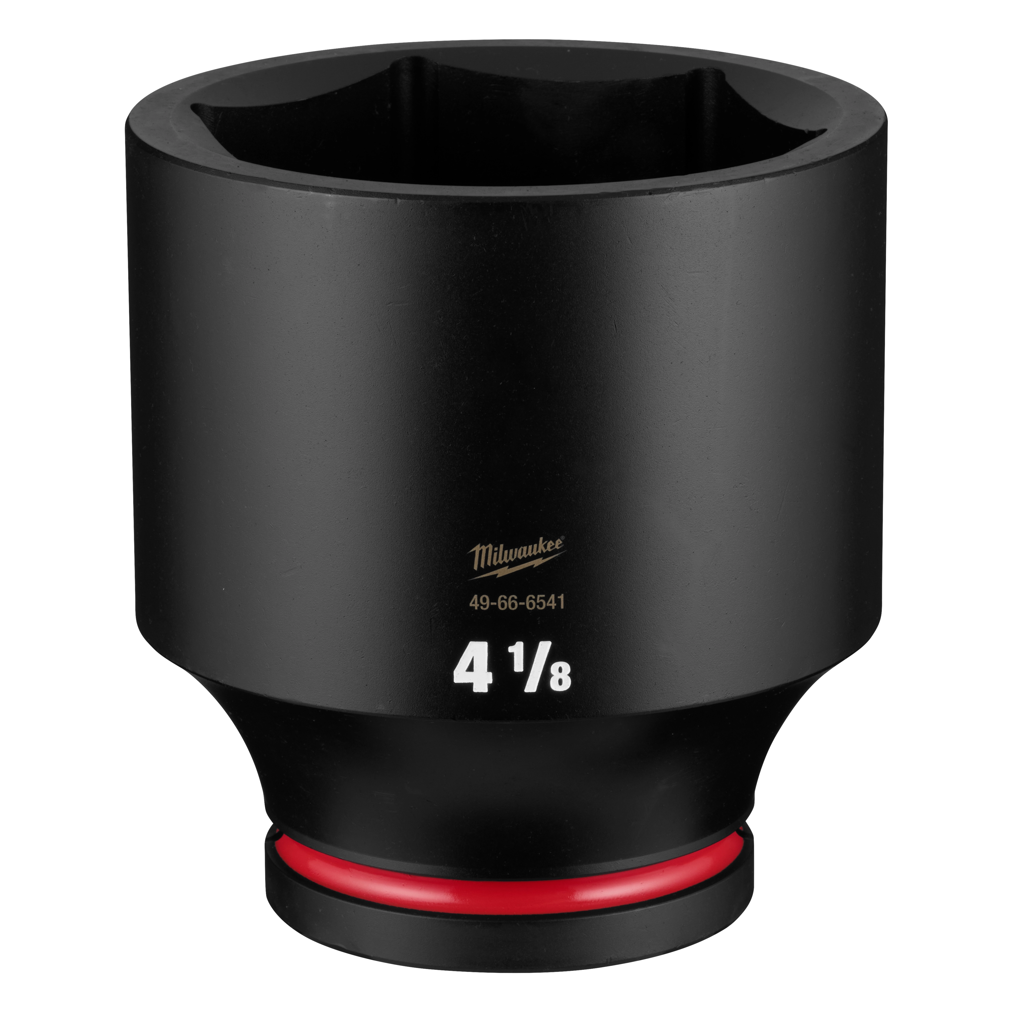 SHOCKWAVE Impact Duty 1" Drive 4-1/8" Deep 6 Point Socket standing upright on a plain background.