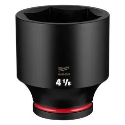 SHOCKWAVE Impact Duty 1" Drive 4-1/8" Deep 6 Point Socket standing upright on a plain background.