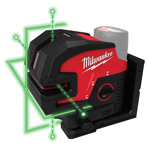 M12™ Green Laser – Cross Line & 4-Points | Milwaukee Tool
