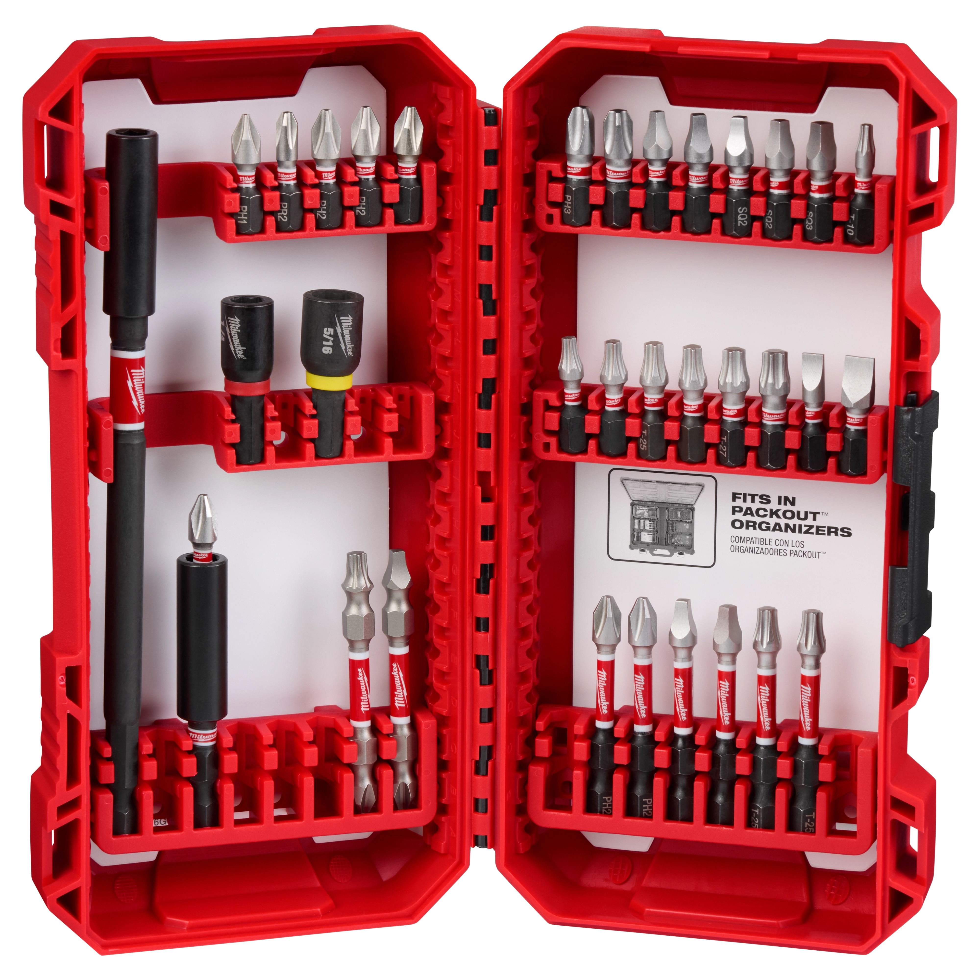 SHOCKWAVE™ Impact Duty Driver Bit Set - 34PC | Milwaukee Tool