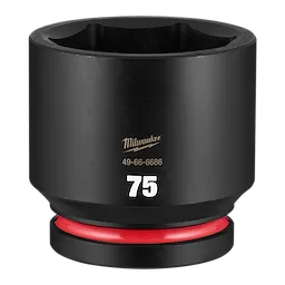 SHOCKWAVE Impact Duty 1" Drive 75mm Standard 6 Point Socket standing upright on a plain background.