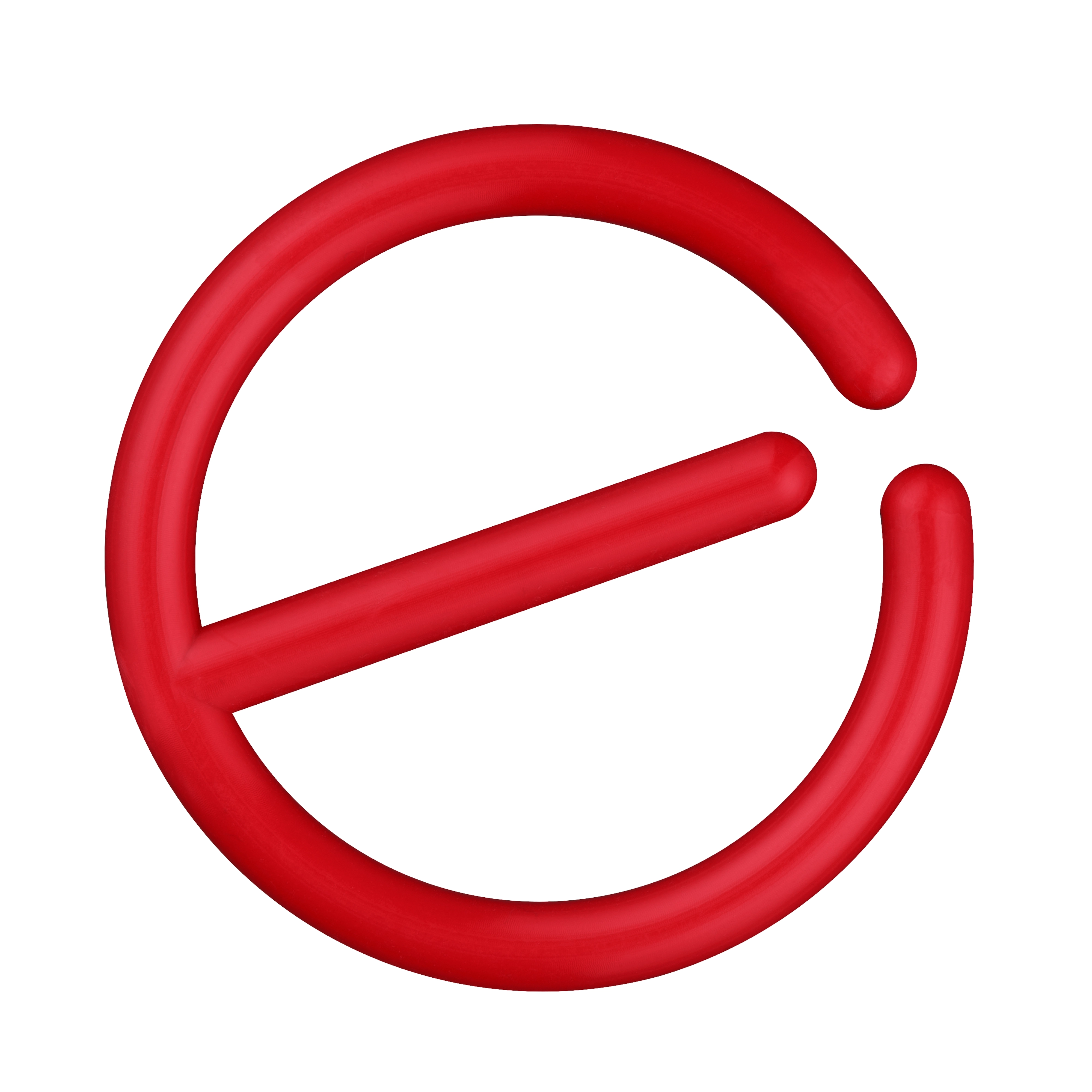 Red retaining ring for SHOCKWAVE%20Impact%20Duty%E2%84%A2%203%2F4%22%20Drive%209%2F16-1-1%2F2, shown in a circular shape with an open end.